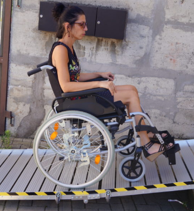 Rampe aluminium amovible pliante - modulable pour PMR et ERP - charge 450kg - largeur 80/90cm_3