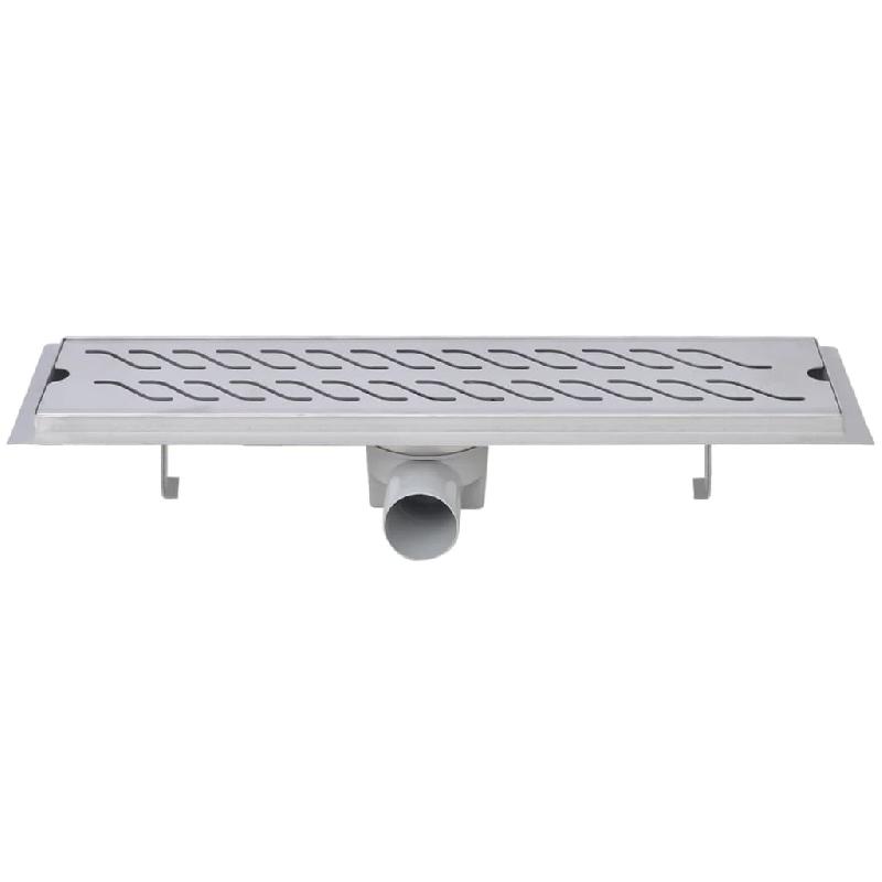 Vidaxl drain de douche linéaire 530 x 140 mm acier inoxydable 142183_3