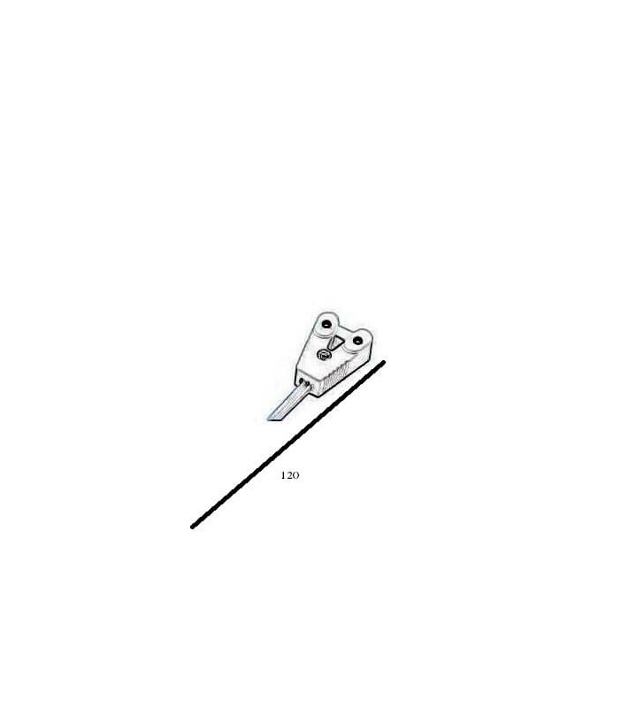 Connecteur tube LED 220V - réf 2737 - câble 120cm - thermoplastique ignifugé - IP20 - CE ROHS_3