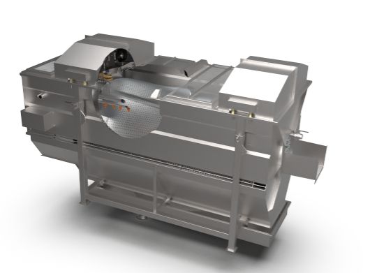 Laveur rotatif à aspersion - laveuses industrielles alimentaires - bruynooghe - 1200 x 4500 mm_3
