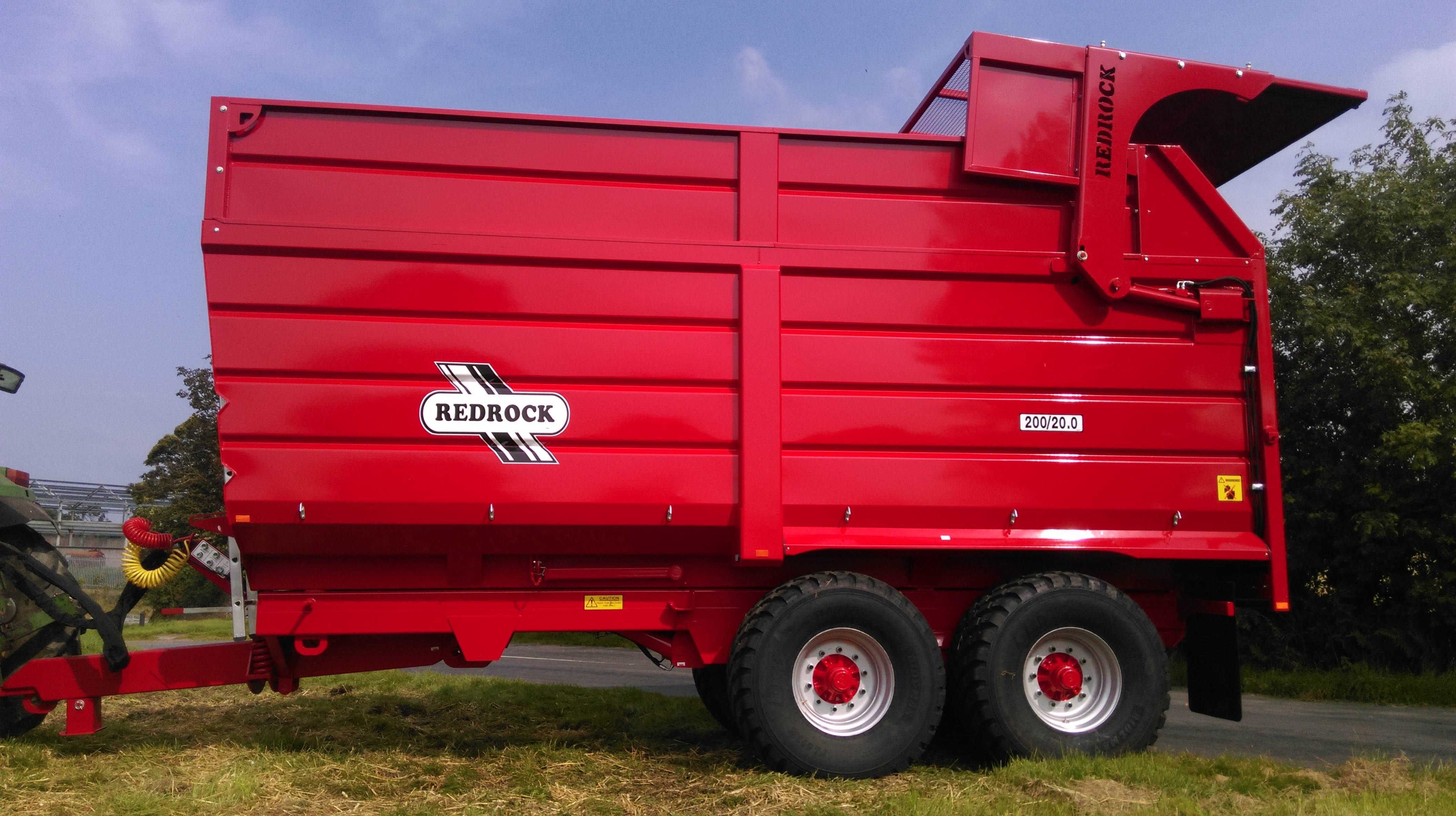 Remorque agricole Redrock avec cône conique pour vidage sans défaillance