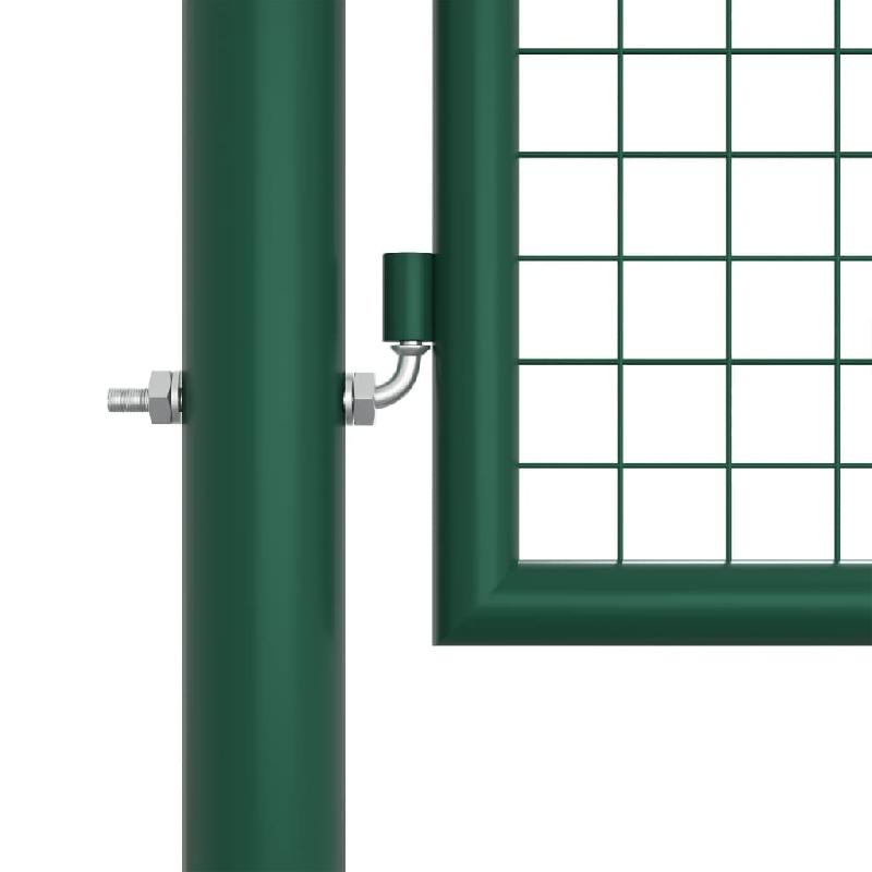 Vidaxl portail en treillis de jardin acier 400 x 125 cm vert 145749_3