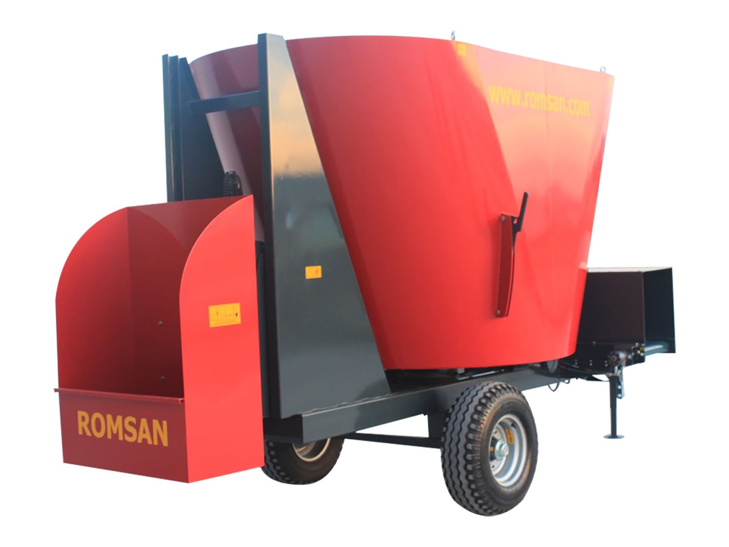 YK 80 - mélangeuse agricole Romsan - volume 8 m³ - 65 HP - 1 spirale_3