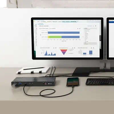 DICOTA D31952 station d'accueil Avec fil USB Type-C Noir_3