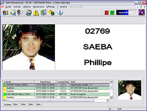 Logiciel de contrôle d'accès biométrique aux parloirs BiomAccess MA - MAISON D'ARRÊT - ZALIX_3