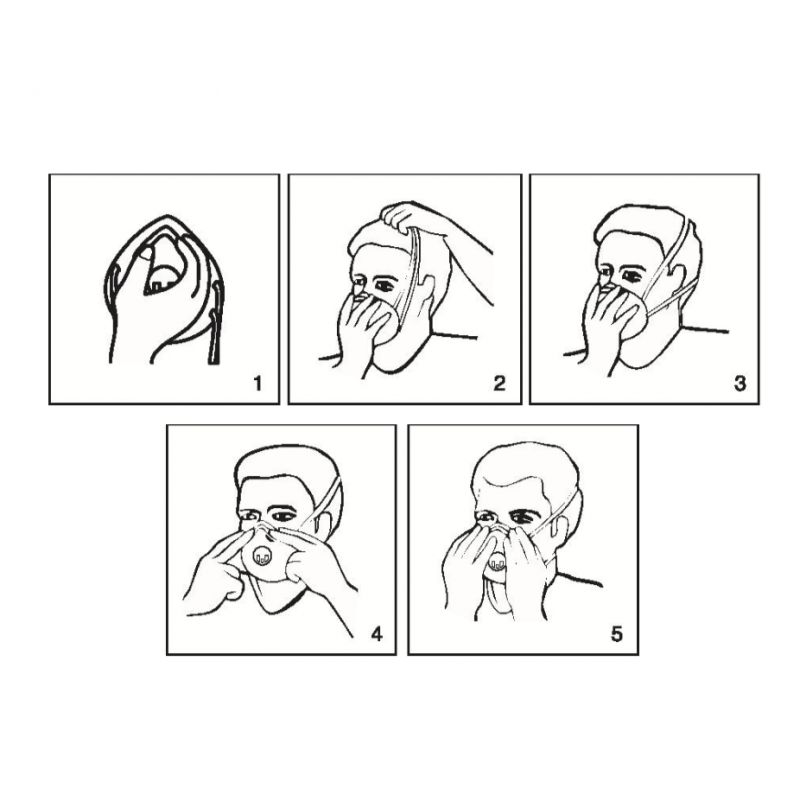 P9221 - Masque FFP2 noir avec ajusteur - Drivecase SARL - filtre 95% des bactéries_3