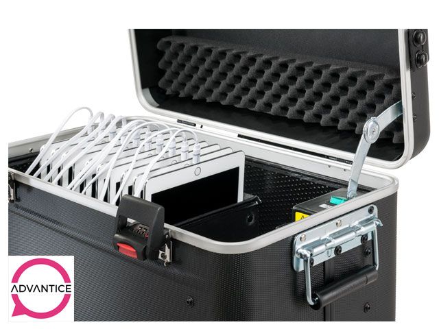 Paraproject Case U10 Plus - Valise multimédia pour 10 tablettes avec kit réseau intégré_3