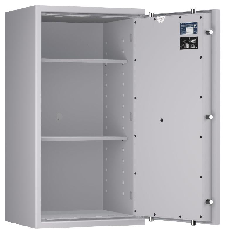 Coffre-fort FORMAT Lyra 5 Classe I - Anti-effraction certifié EN 1143-1 - Serrure électronique KABA Combi B 90 / Gris clair RAL 7035_3