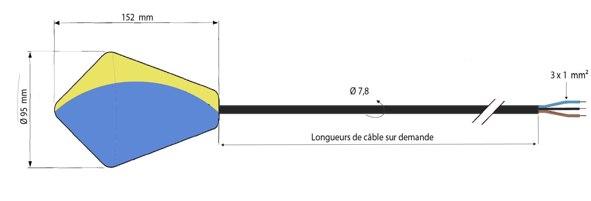 Détecteur de niveau pour solides SOLIBA - pour silos et trémies, résistant à la poussière IP68_3