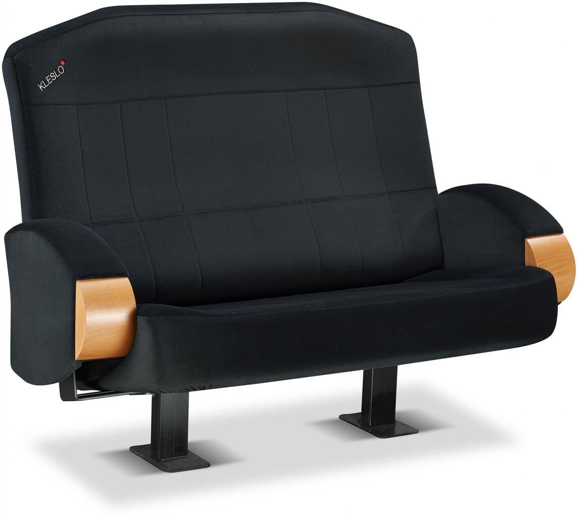 Fauteuil de cinéma Kleslo, avec housses d'assise et dossier matelassées - banquettes fixes ou relevables - Love seat_3
