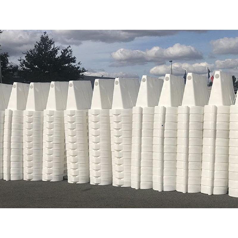 Séparateur de voie lestable et empilable - polyéthylène haute densité - 122 cm x 80 cm x 43 cm - fabrication française_3