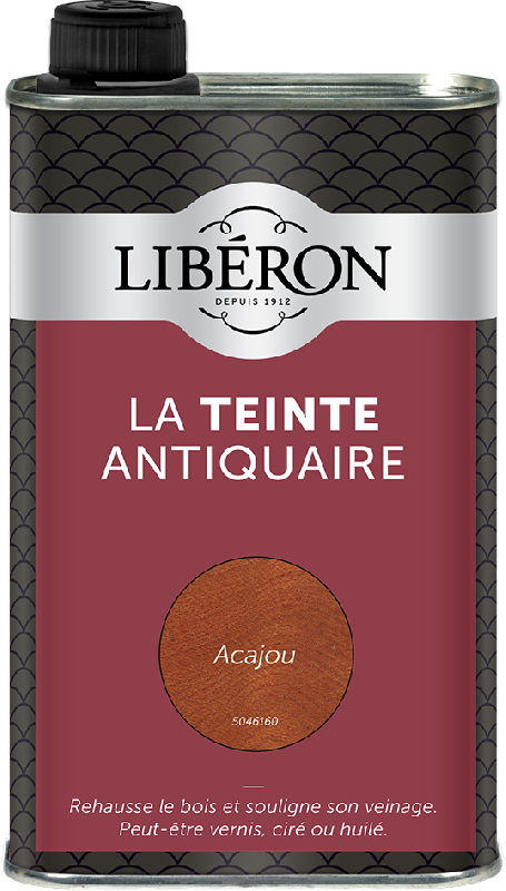 Teinte antiquaire bois durs Liberon - 0.5 l - Acajou - Pour toutes essences de bois_3