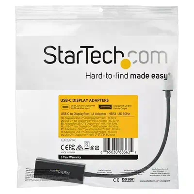 StarTech Adaptateur USB Type-C vers DisplayPort 8K 30 Hz_3