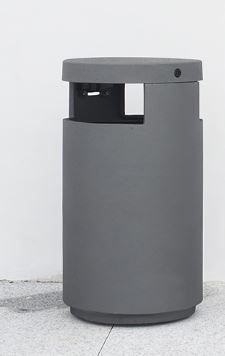 Urbus - Cendrier corbeille Larusdesign - Fonte et acier - Capacités 32L et 80L - Option cendrier 1L_3