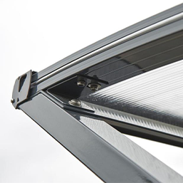 Abri vélos 1/2 lune robuste - Capacité 6 vélos - Structure en acier et toiture anti-UV_3