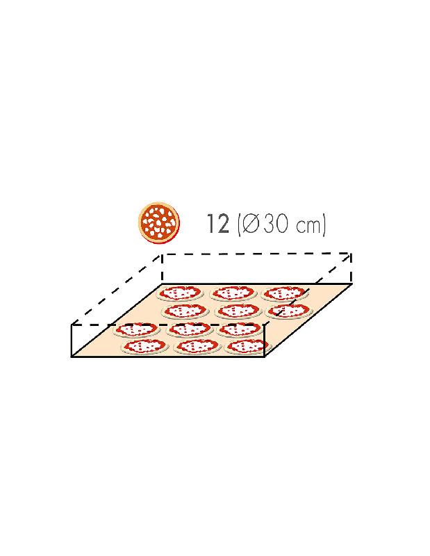 Four à pizzas - Chambre en pierre réfractaire, 12 pizzas, 3 plaques 600x400 mm - Modèle AMALFI 1D/P - MORETTI FORNI_3