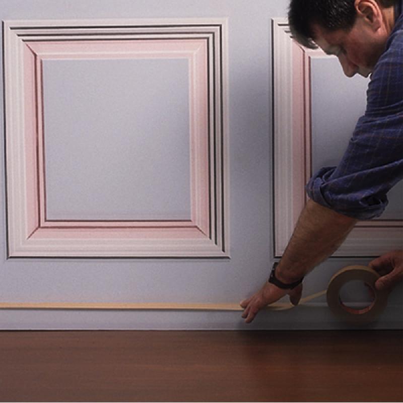 Ruban adhésif masquage papier - couleur chamoi et bleu - largeurs de 19mm à 100mm - référence RATMSK et 4308_3