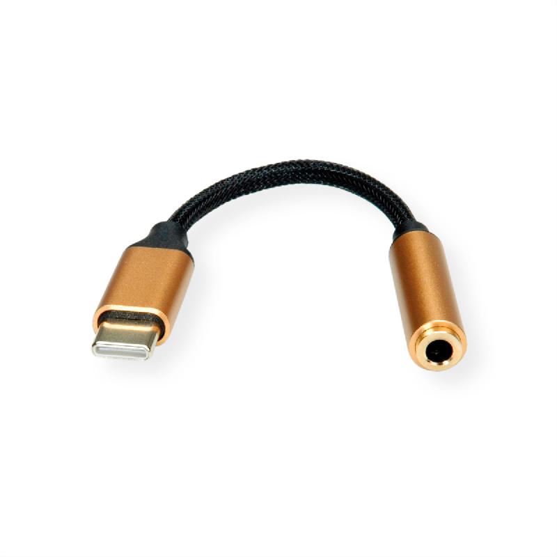 ROLINE GOLD Adaptateur Type C - 3,5mm Audio, M/F, 0,13 m_3