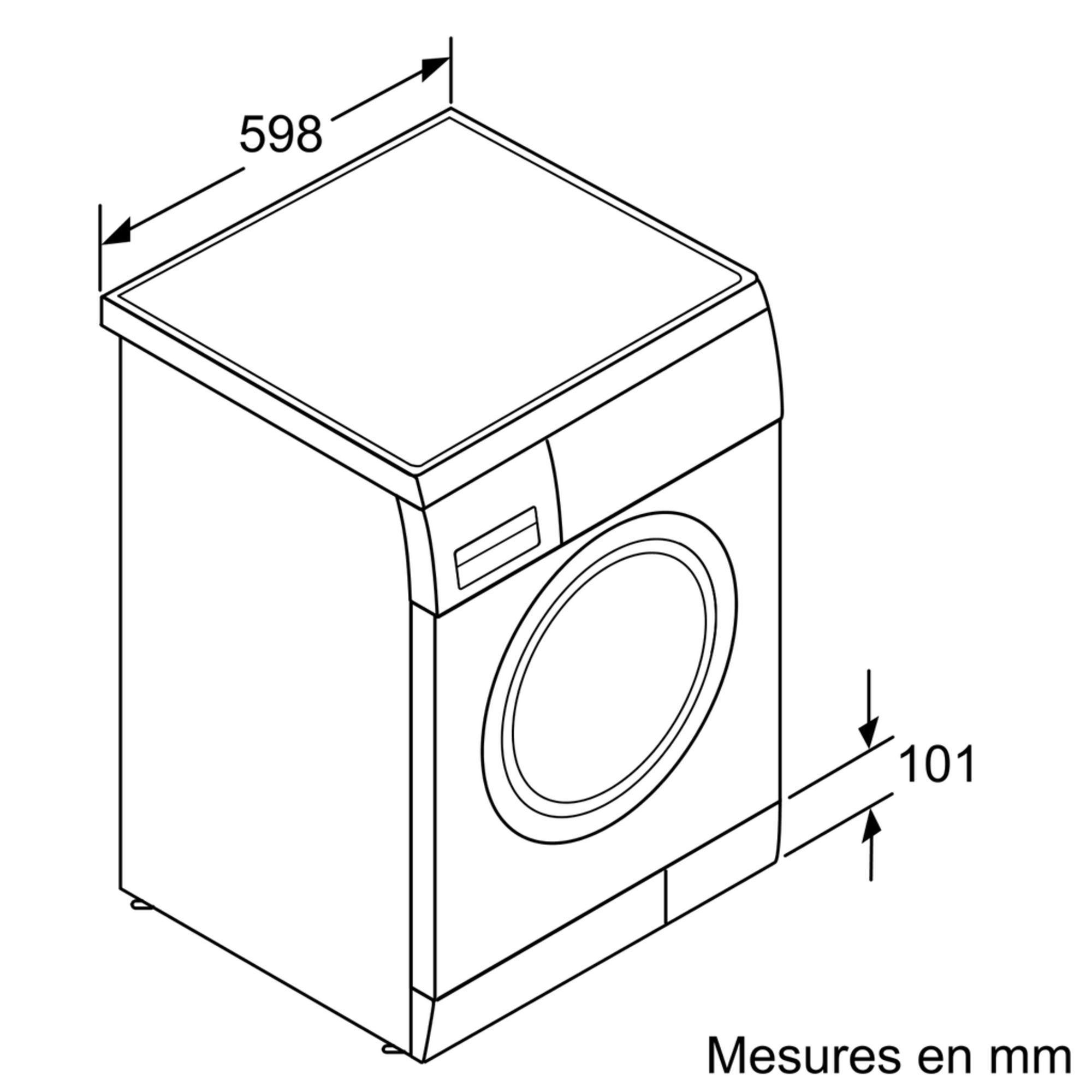 WM14E277FF iQ100 - Lave-linge professionnel BSH Electroménager - 1400 trs/min avec WaterPerfect et classe A+++_3