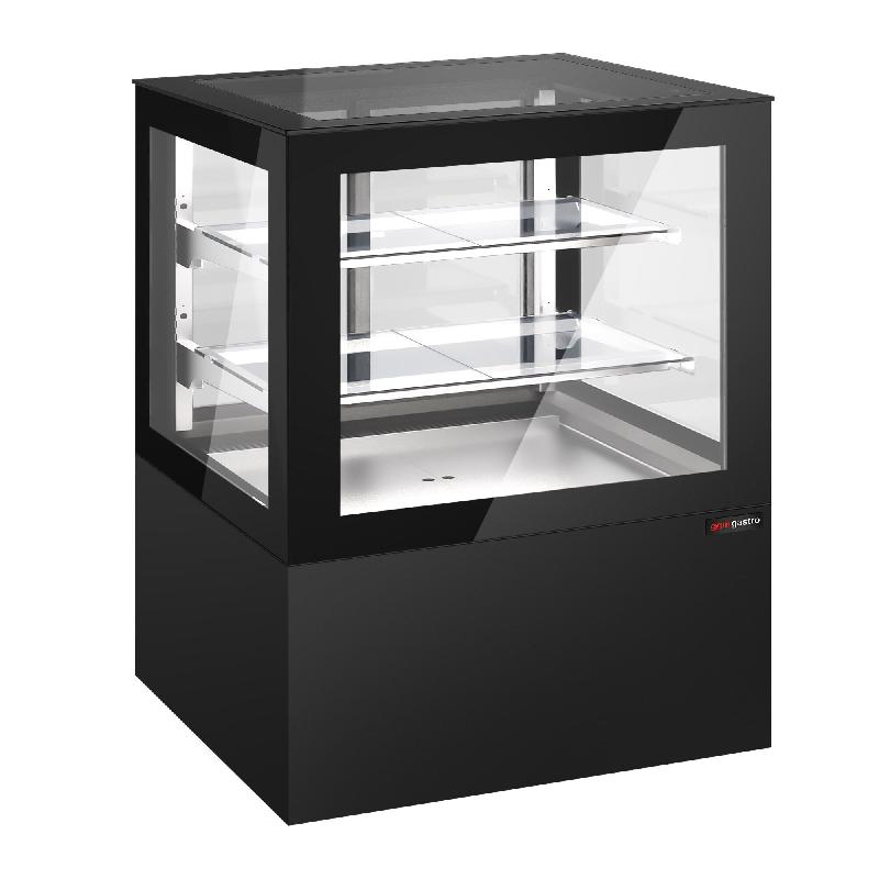 Vitrine à pâtisserie réfrigérée 1210 mm - LED et 2 étagères_3