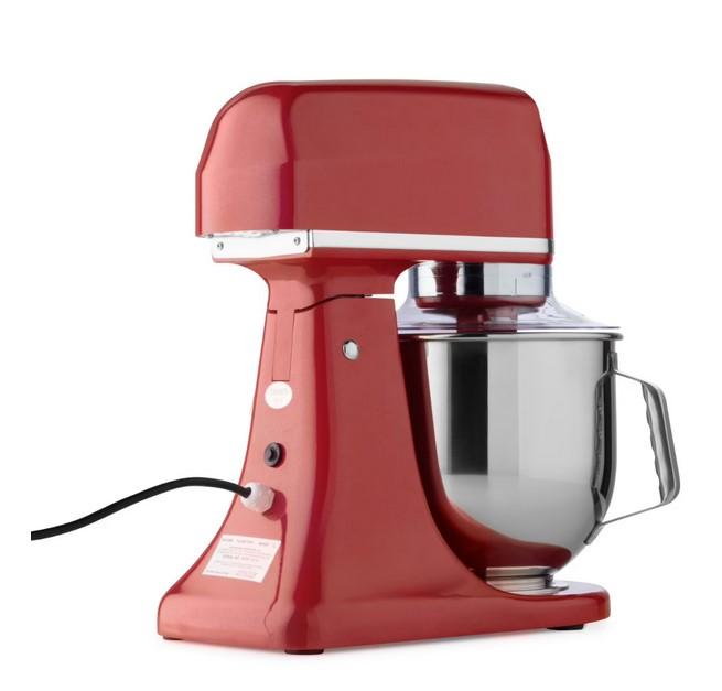 Batteur Melangeur Planétaire à tête inclinable 7L - 2 kg de pâte - Rouge_3