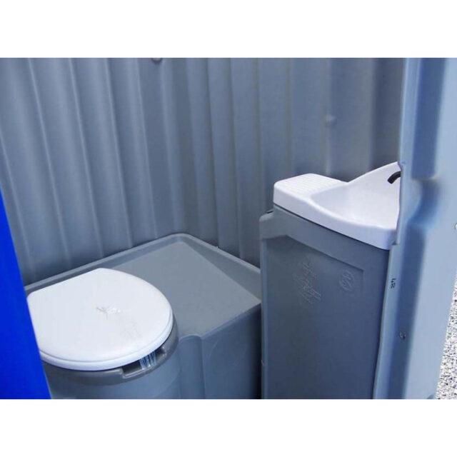 WC chimique neuf - vanne de raccordement et lave-mains - dimensions : H 246 cm, L 109 cm, P 112 cm_3