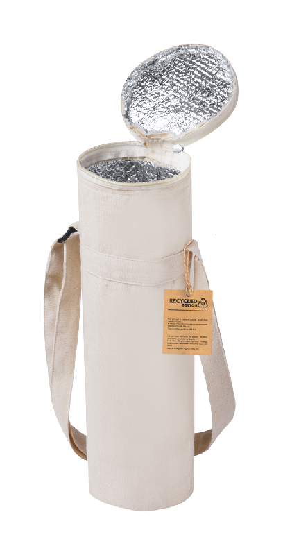 Sac isotherme - coton recyclé avec rembourrage et bandoulière en aluminium - 60g_3