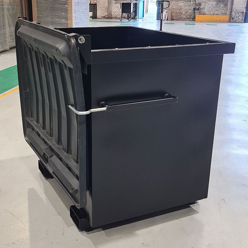 Benne basculante pour chariot à tête rotative - 1 000 L - CMU 1 500 kg - Made in France_3