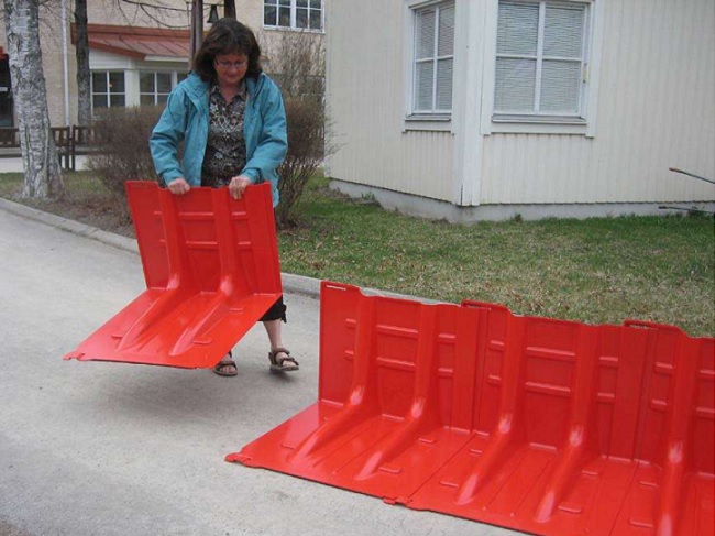 Dispositif anti-inondation démontable - Mobile, auto-stable et léger - Noaq Boxwall - Hauteur de protection 1m_3