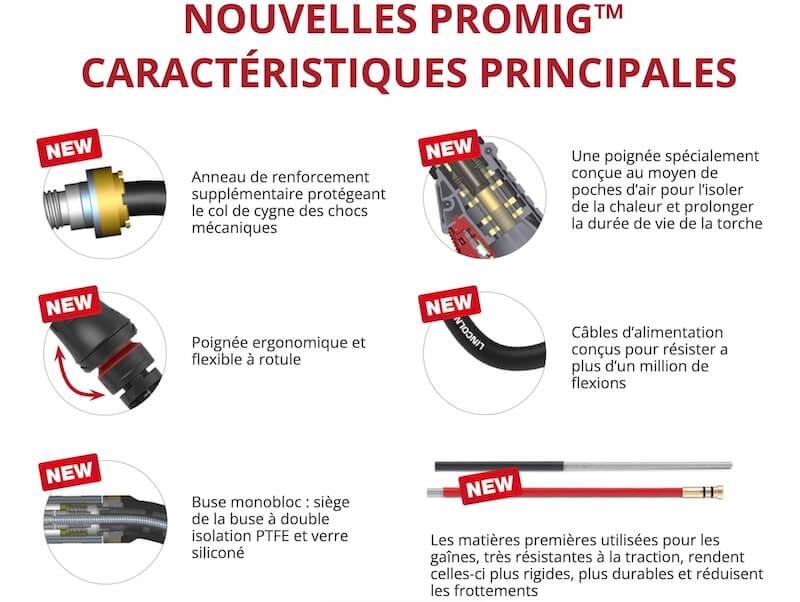 Torche mig mag lg promig 270 lincoln electric - 3m_3