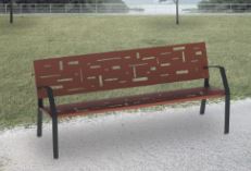 Banc public Abstract Maverick - Tubulaire perforé_3