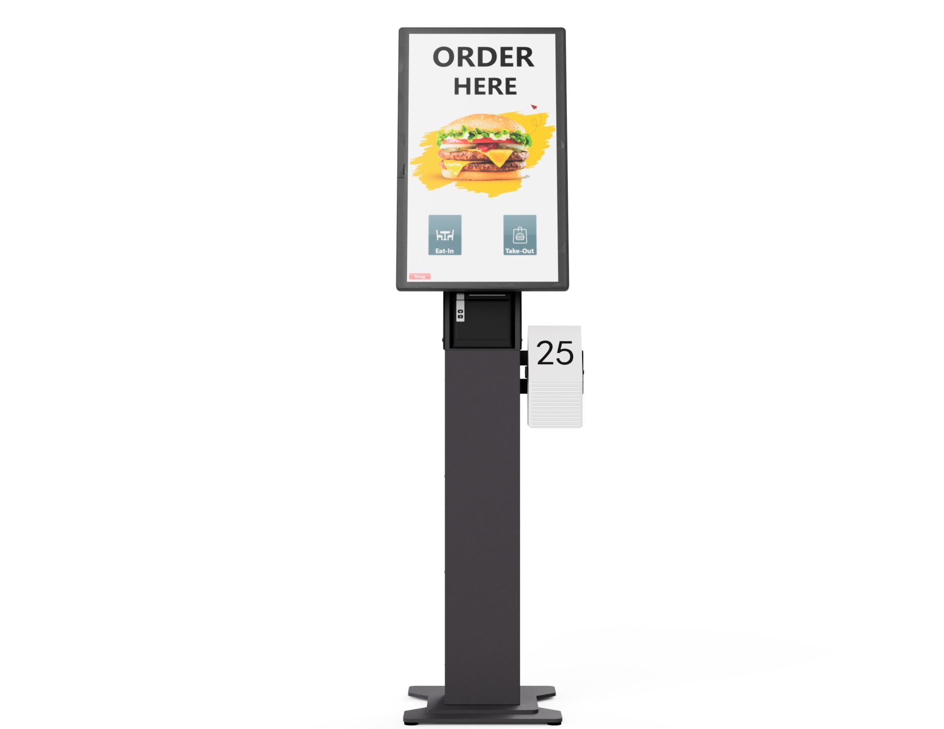 Borne de paiement au sol Ready4Pos 27 pouces Android NFC - Écran tactile avec imprimante thermique intégrée_3