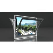 Porte-affiche LED double face Crystal - Immocom - format A3 - ultra haute luminosité 6000 lumens_3