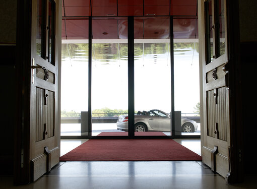 Porte coulissante vitrée classique - record - fonctionnement silencieux et modulable_3