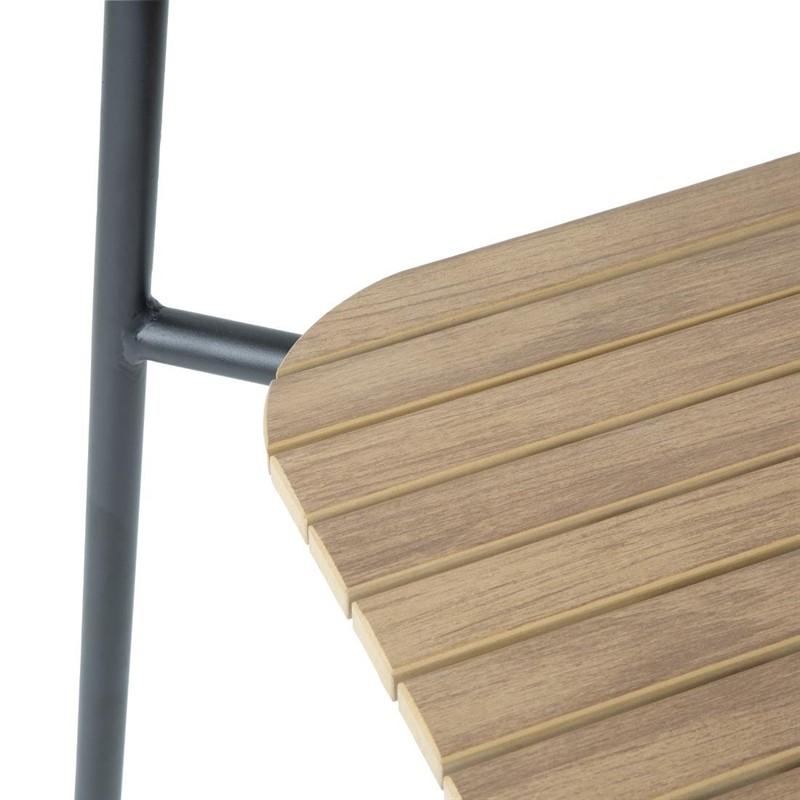 Chaises d'extérieur effet bois Santorini (lot de 4) | Bolero - FU537_3