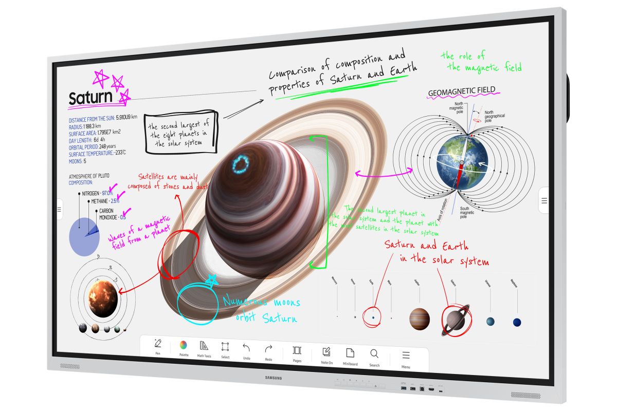 Paperboard digital - Samsung Flip 4 - 55 pouces - Tableau interactif avec résolution UHD et multiples options de connectivité_3