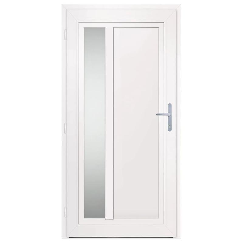 Vidaxl porte d'entrée blanc 108x208 cm pvc 3157096_3