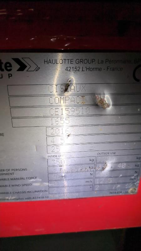 Nacelle ciseaux HAULOTTE compact 8 occasion_3