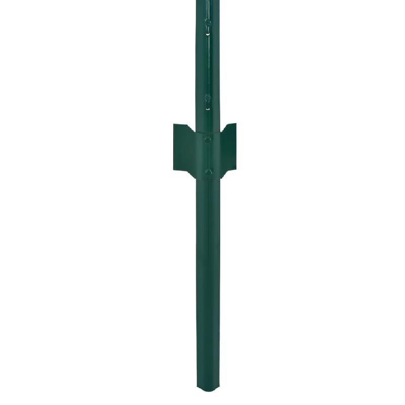 Vidaxl clôture en grillage métallique avec poteaux acier 25x0,75m vert 144609_3