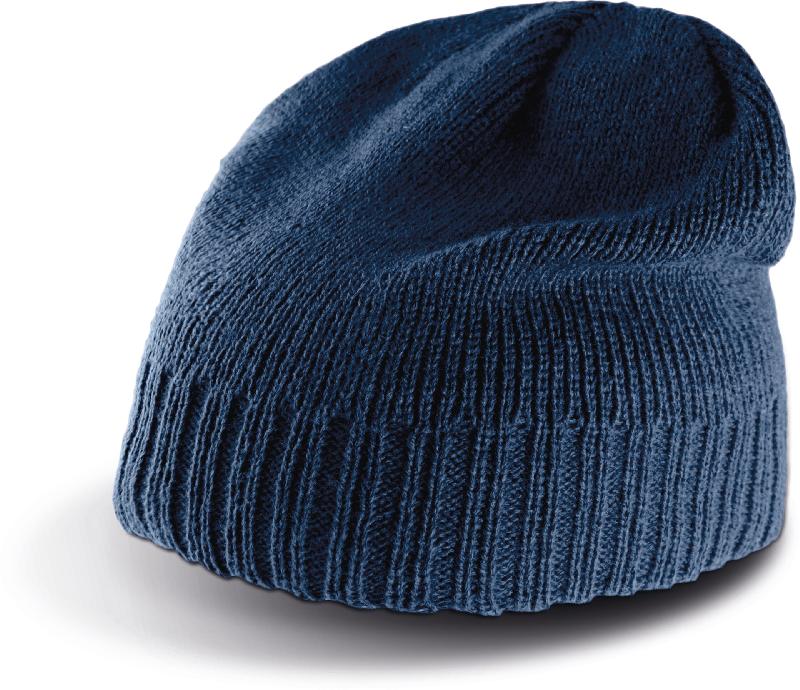 Bonnet en maille tricotée - Bordure côtelée - Réf : KP516 - Marque K-up_3