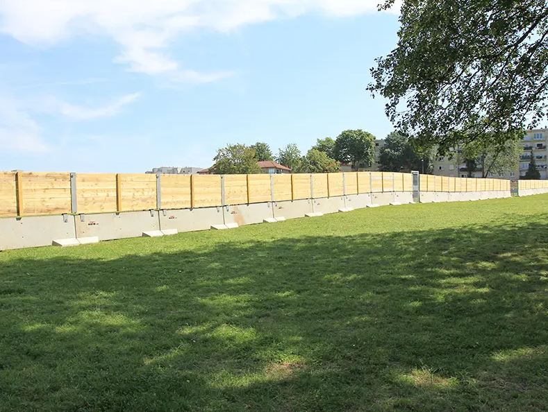 Palissade de chantier en bois horizontal_3