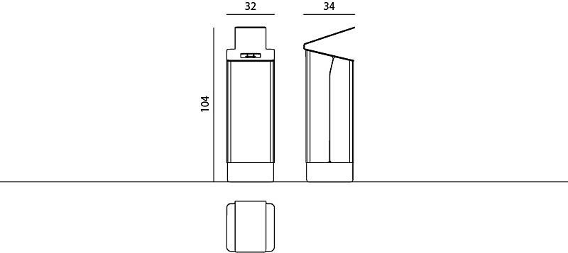 Poubelle publique 003235 - Lido - Komserwis - 40L - Design Andrzej Klisz_3