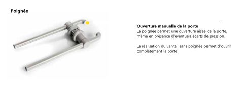 Porte automatique à un vantail avec isolation phonique