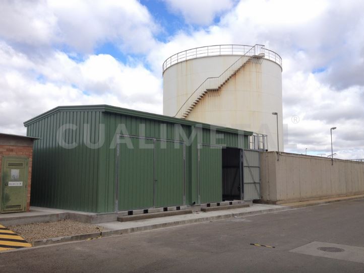 Hangar modulaire gamme ecorapid - Abris ouverts pour chantiers et cours avec structures métalliques - Cualimetal_3