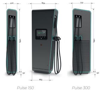 Pulse 150 & Pulse 300 - Bornes de recharge ultra-rapides pour voiture électrique - Lafon - 150 kW et 300 kW, recharge simultanée jusqu'à 4 véhicules_3