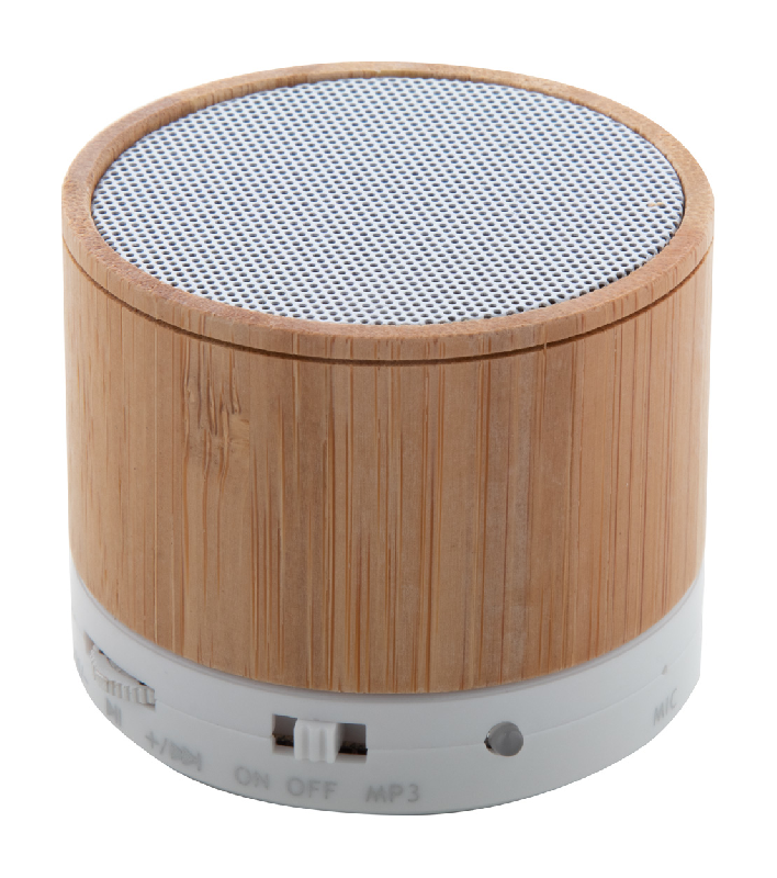 Enceinte Bluetooth en bambou - Fonction mains libres - Radio FM - Batterie rechargeable intégrée_3