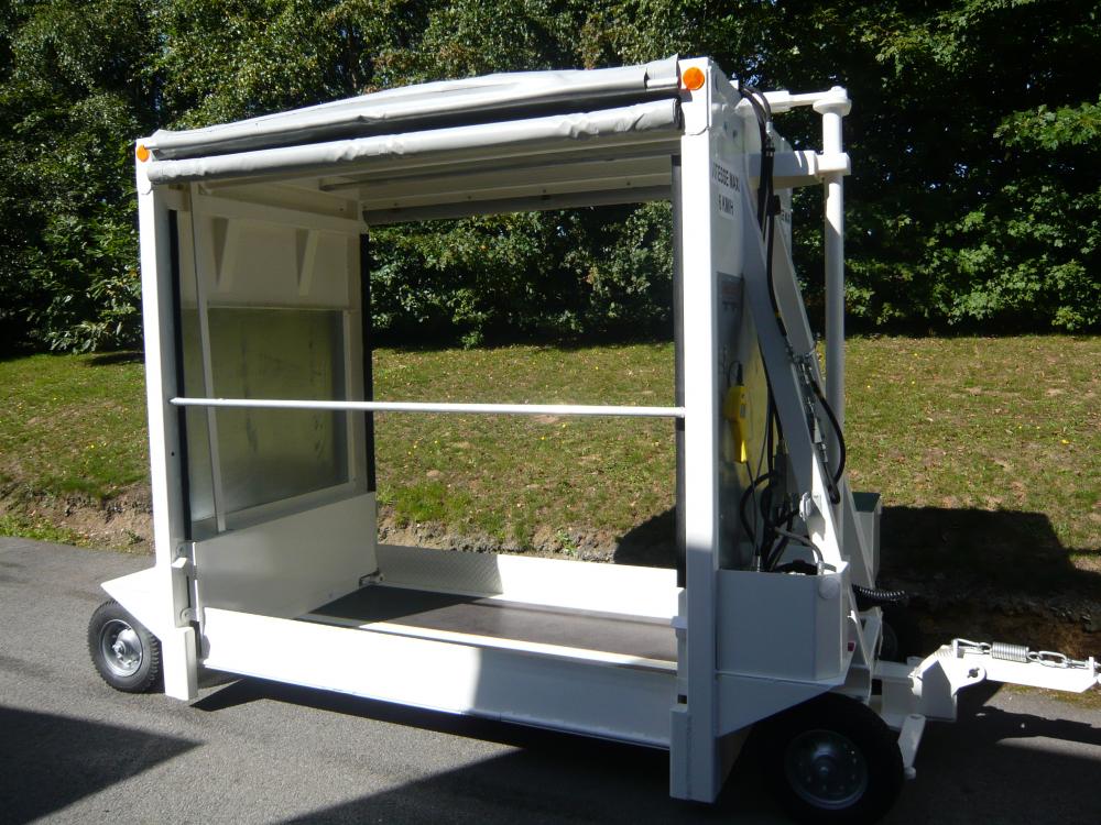 Remorque industrielle surbaissée spécifique - Chargement au sol - Capacité 700 kg - MILOCO 2069_3