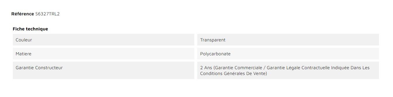 S6327TRL2 - Chaises empilables DUNE - Weber Industries - polycarbonate transparent - lot de 2_3