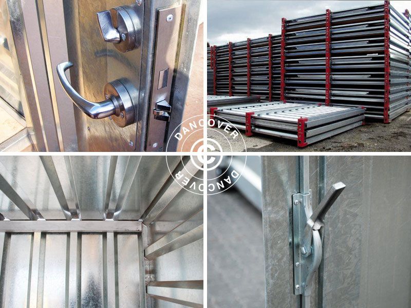 ST83000 - Conteneur de stockage démontable en acier galvanisé avec plancher en bois, étanche et robuste_3