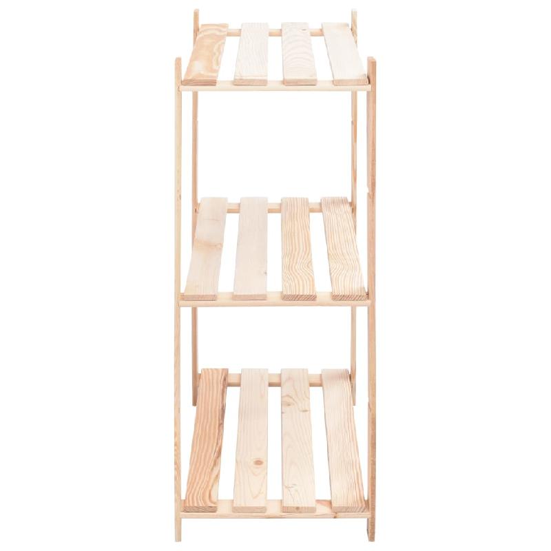 Vidaxl étagères de rangement à 3 niveaux 10 pcs 80x38x90 cm pin 150 kg 3051120_3